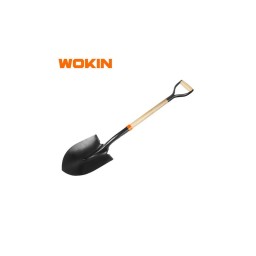 ხელის ბარი Wokin 577001, 1025mm STEEL SHOVEL WITH HANDLE, Black-JUSTSHOP.GE-ზე
