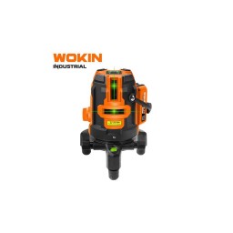 ლაზერული თარაზო Wokin 507605, SELF-LEVELING 5-LINES GREEN LASER LEVEL, Black/Orange