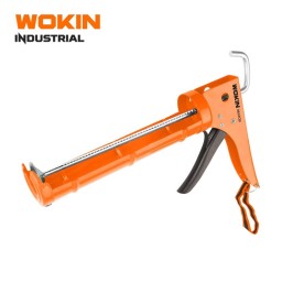 სილიკონის თოფი Wokin 361209, 225mm, 9″, 3-IN-1 (INDUSTRIAL) Heavy Caulking Gun, Orange-JUSTSHOP.GE-ზე