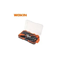 ქანჩის გასაღების ნაკრები Wokin 206842, 42Pcs Tool Set, Orange/Black-JUSTSHOP.GE-ზე