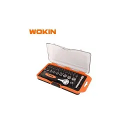ქანჩის გასაღების ნაკრები Wokin 206638, 38Pcs Tool Set, Orange/Black-JUSTSHOP.GE-ზე