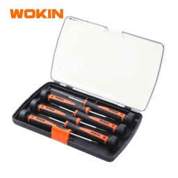 სახრახნისის ნაკრები Wokin 205706, 6Pcs Tool Set, PRECISION SCREWDRIVER SET Orange/Black-JUSTSHOP.GE-ზე