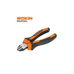 მკვნეტარა Wokin 101107, 180mm DIAGONAL CUTTING PLIERS(INDUSTRIAL), Black/Orange