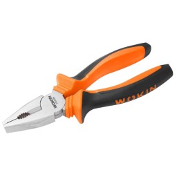 ბრტყელტუჩა Wokin 100007, 180mm COMBINATION PLIERS, Black/Orange-JUSTSHOP.GE-ზე