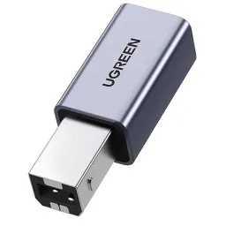 USB ადაპტერი UGREEN US382 (20120), USB-B To Type-C, Adapter, Grey-JUSTSHOP.GE-ზე
