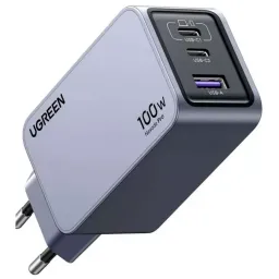 მობილურის დამტენი UGREEN X757 (25874) Nexode Pro, 100W, USB, Type-C, Grey-JUSTSHOP.GE-ზე