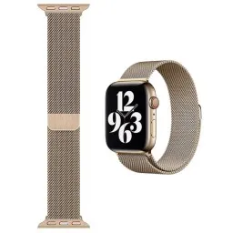 Smart watch strap WiWU Minalo stainless steel Watch Band 38-40MM (235mm) Gold-JUSTSHOP.GE-ზე
