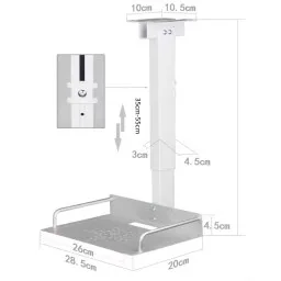 პროექტორის საკიდი ALLSCREEN PROJECTOR CELLING MOUNT AZ01 From 35cm to 55cm-JUSTSHOP.GE-ზე