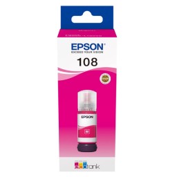 Epson კარტრიჯის მელანი 108 ECOTANK MAGENTA INK BOTTLE C13T09C34A