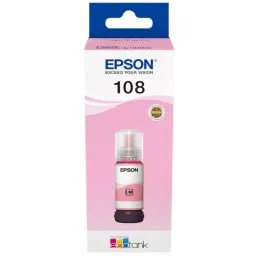 Epson კარტრიჯის მელანი 108 ECOTANK LIGHT MAGENTA INK BOTTLE C13T09C64A-JUSTSHOP.GE-ზე