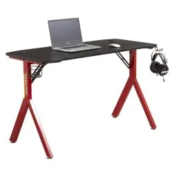Gaming მაგიდა ALLX TE-Y18, Gaming Desk, Red/Black-JUSTSHOP.GE-ზე