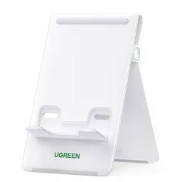 პლანშეტის დამჭერი UGREEN LP406 (30426), Desktop Tablet Stand, White-JUSTSHOP.GE-ზე