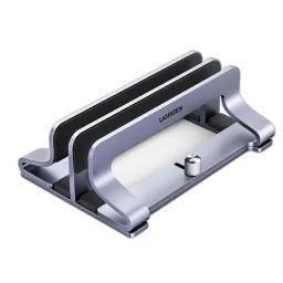 ნოუთბუქის სადგამი UGREEN LP258 (60643), Vertical Dual Slots Laptop Stand, Silver-JUSTSHOP.GE-ზე