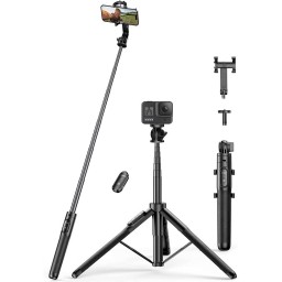 სელფის ჯოხი UGREEN LP586 (15062), Bluetooth, Selfie Stick Tripod, Black-JUSTSHOP.GE-ზე